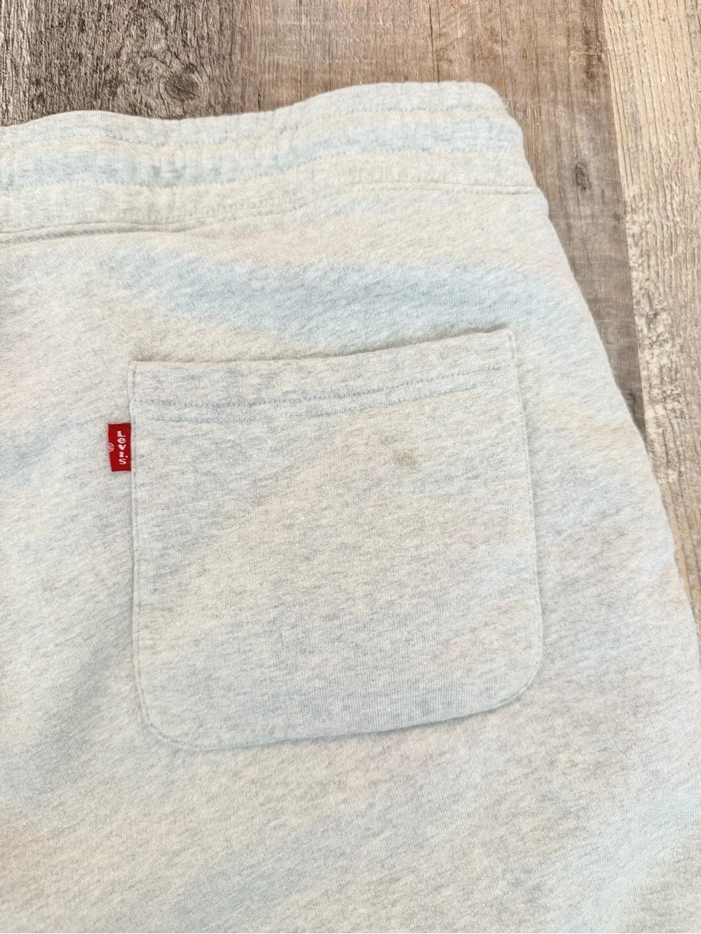 Levi’s Sweat Shorts Men’s L Gray Fleece Drawstring Lounge Casual